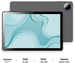 Logicom - Tablet Fold 10 - 128GB - 10 Inch - 6GB RAM - Octa Core - Wifi - Android 15 + Beschermhoes - Grijs — thumbnail 2