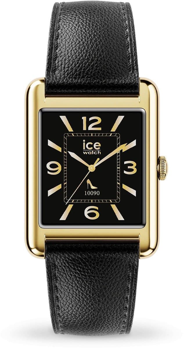 Ice Watch ICE smart TK 2.0 - Gold - Black grain 025286 Horloge - Leer - Zwart - Ø 37 mm — afbeelding 1