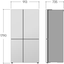 LG  GSLC41PYPE -  Amerikaanse koelkast - breedte 91.4 cm - hoogte 179 cm - inhoud 641 l - NoFrost — thumbnail 3