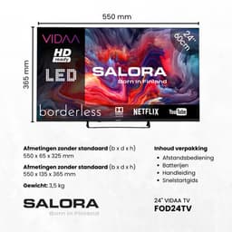 Salora FOD24HV Smart Televisie — thumbnail 5