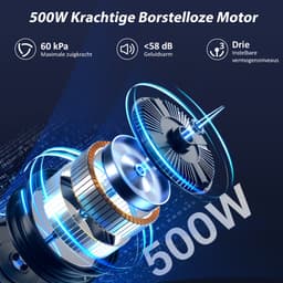 Grenintol Steelstofzuiger – Steelstofzuiger Draadloos – Draadloze Stofzuiger – 60000Pa /500W Touchscreen en Anti - Klit Borstel – Steelstofzuigers 2500 mAh Accu – 60 minuten – 1,2L Stofbak - Geschikt Voor Tapijt, Harde Vloeren en Dierenhaar – Paars — thumbnail 2