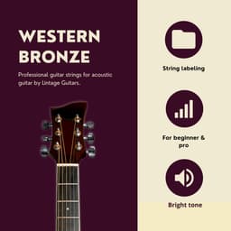 Gitaar snaren akoestische gitaar - Phosphor Bronze - western gitaar - WPB-012 — thumbnail 3