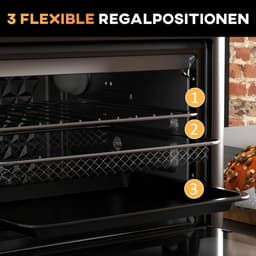 Mini-oven met convectie en heteluchtfriteuse, 13 l, 12 programma's, 1200 W — thumbnail 2
