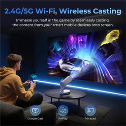 ETOE Starfish Plus-projector met ingebouwde Google TV, 140° rotatie, automatische schermaanpassing en aanraakgevoelig nachtlampje — thumbnail 2