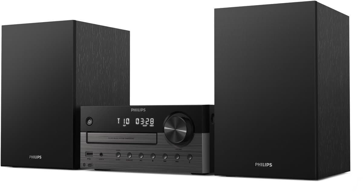 PHILIPS TAM4505M2/12 Micromuzieksysteem - DAB+ / FM Radio - CD - streaming - Auracast - 80W - Bluetooth 5.4 - Donkergrijs / zwart — afbeelding 1
