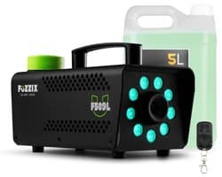 Party Rookmachine met lichteffecten én 5L rookvloeistof - Fuzzix F509L - Inclusief afstandsbediening - 500W