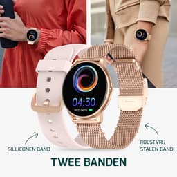 FITAGE Sporthorloge met GPS - Smartwatch Stappenteller Horloge - Activity Tracker - Smartwatches Heren, Dames & Kinderen - Roze — thumbnail 3
