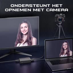 FIFINE V3 - Video Capture Card - Geschikt voor PS5 / Switch / PC / XBOX / MAC - HDMI 4K@30Hz - 1080p@60Hz Opname - USB 3.0 - Wit — thumbnail 4