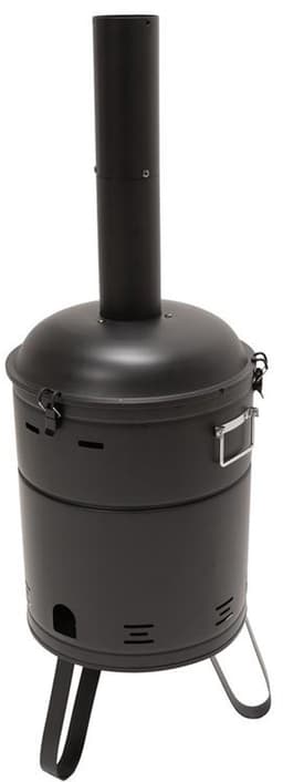 Barbecue & Vuurton - 2-in-1 - BBQ - Zwart - Vuurkorf - Schoorsteen - Houtskool - Warmte/Kachel - Stoken — thumbnail 1