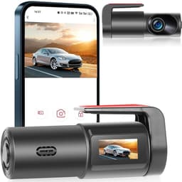 Dashcam voor auto voor en achter – Dual dashcam – Voor- en achtercamera – Autocamera – Full HD dashcam – Dashcam met nachtzicht – Dashcam met bewegingssensor – Groothoeklens – Parkeermodus – Loop recording – Dashcam met SD-kaart — thumbnail 1