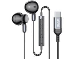 AdroitGoods USB-C Oortelefoons met Microfoon & HiFi Stereo Geluid – Oordopjes/Oortjes Compatibel met USB-C apparaten
