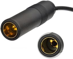 Autoradio antennekabel FM/AM met DIN-plug – coaxiale verlengkabel voor auto – 75 Ohm – Zwart — thumbnail 2