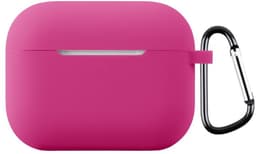 Telestore - hoesje geschikt voor AirPods Pro 3 soft case cover - donker roze - TPU hoesje Beschermhoes - AirPods Pro 3 Cover - AirPods Pro 3 hoesje - Geschikt voor Apple AirPods Pro 3 - gel hoesje met sleutelhanger — thumbnail 1