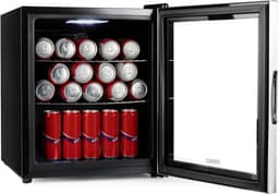 PRIMO PR194BC Drankkoelkast - Minibar - Mini Koelkast - Glazen deur - 46L - C - Zwart — thumbnail 5