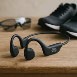 Dutch Wanted RunS22 - Koptelefoon - Hardloop oordopjes - Running Earbuds - Draadloze oordopjes - Sporthoofdtelefoon - Wireless oordopjes - Sport oortjes - Noise cancelling - Zwart — thumbnail 1