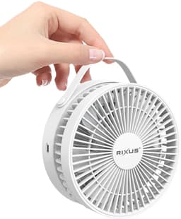 Rixus RXBF03 Portable Desktop Battery Fan White — thumbnail 4