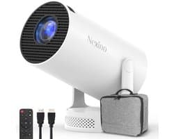 Nexino® Smart Mini Beamer PRO HiFi - Projector - 4K Support - Android 14.0 - Home Cinema - Wifi & Bluetooth - Geschikt voor IOS en Android - Incl. Opbergtas