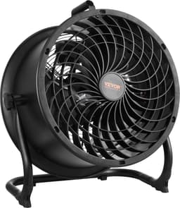VEVOR 14-inch Vloerventilator, 3 Snelheden, 360° Verstelbare Kanteling, Industriële Ventilator met Hoge Snelheid — thumbnail 2