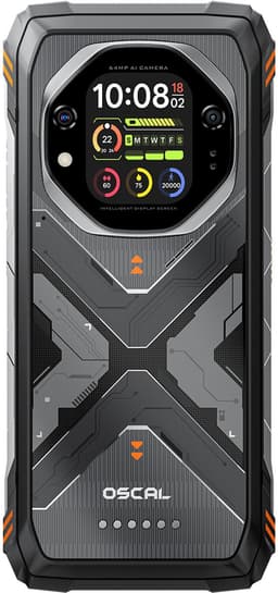 OSCAL TANK 1 - Robuuste Smartphone - 5G - 36GB RAM - 256GB ROM - 20000mAh - 6.78 inch FHD+ 120Hz - MTK Dimensity 7050 - 64MP+50MP+20MP Nachtzicht - Android 15 - AI Robuuste Telefoon - NFC - IP68/IP69K/GPS - Oranje — thumbnail 5