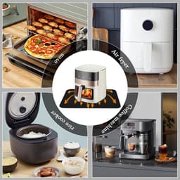 Candala Vuurvaste onderlegger, 60 x 80 cm, vuurvaste siliconen matten voor tafelblad, hittebestendige onderlegger voor luchtfriteuse, antislip, waterdicht, voor luchtfriteuse, koffiezetapparaat, magnetron — thumbnail 1
