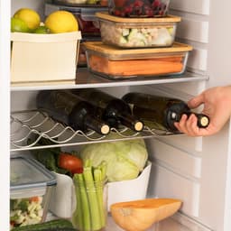 CREATE - Koelkast in retrostijl - Zwart - Handvat Hout - FRIDGE RETRO 281L — thumbnail 3