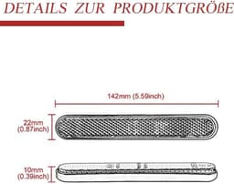 2 stuks mini 143 x 28 x 8 mm fiets reflector multifunctionele scooter - motorfiets accessoires — thumbnail 5