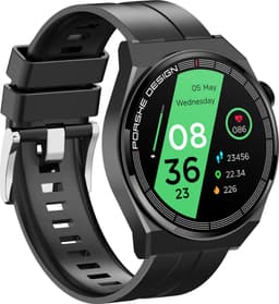Smartwatch-met HD Touchscreen-Stappenteller - Hartslagmeter - Slaapmonitor - Multisport -Calorie Teller- Geschikt voor Android en iOS - Zwart — thumbnail 1