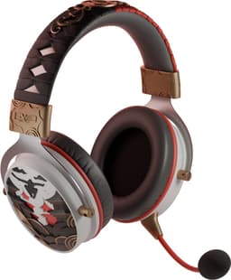 LEXIP X UBISOFT - Assassin's Creed Shadows - Draadloze Gaming Headset - Geschikt voor PS4, PS5, Switch, PC, Mac, Android en IOS - Dual Wireless Bluetooth 5.4 en 2.4 GHz USB Dongle - Afneembare Microfoon - Rode Led Verlichting — thumbnail 2