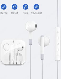 Bedrade Oortjes - Geschikt voor Apple iPhone - Oortjes met Draad - Headset - Oordopjes Microfoon - Oortjes bluetooth — thumbnail 2
