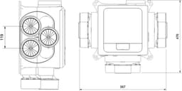 Vent-Axia Multihome AEC advance 368m³/h - CO2 inside, vochtsensor, bluethooth en eurostekker — thumbnail 2