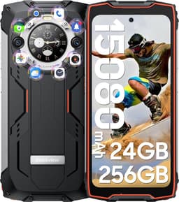 Blackview BV9300 Pro - Robuuste Smartphone - 24GB RAM - 256GB - 15080mAh - 120Hz 6.7" FHD - Dual 4G LTE - 64MP+32MP - IP68 Waterdicht - 1.32" Achterkant Dsiplay - NFC - GPS - Oranje — thumbnail 1