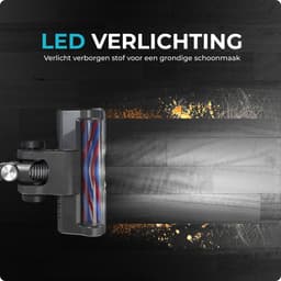 Nicon Draadloze Steelstofzuiger – 23 kPa – 50 min Accuduur – 3 Zuigniveaus – Zakloos – LED Display — thumbnail 3
