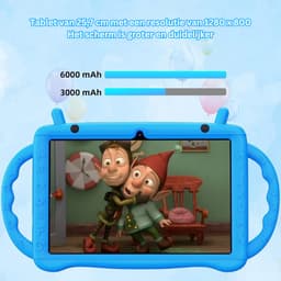 White-Label® Kindertablet Vanaf 3 Jaar - Tablet Kinderen - Kinderspeelgoed - Blauw — thumbnail 4