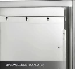 Tuinkastdeur RVS - Indoor/Outdoor - BBQ Kastdeur - Duurzaam - Met Magneetblok — thumbnail 3