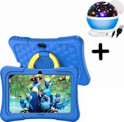 Oneiro Kindertablet KIDSPLAY 7 inch BLAUW - Kindertablet vanaf 3 jaar - Ouder Control App - Beschermhoes - Android 11 – 3000 Mah Batterij - Roze — thumbnail 1