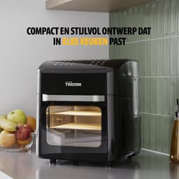 Tristar FR-9065 - Airfryer Oven XXL - 12L - 12 Bakprogramma's - Zwart - WK — thumbnail 5
