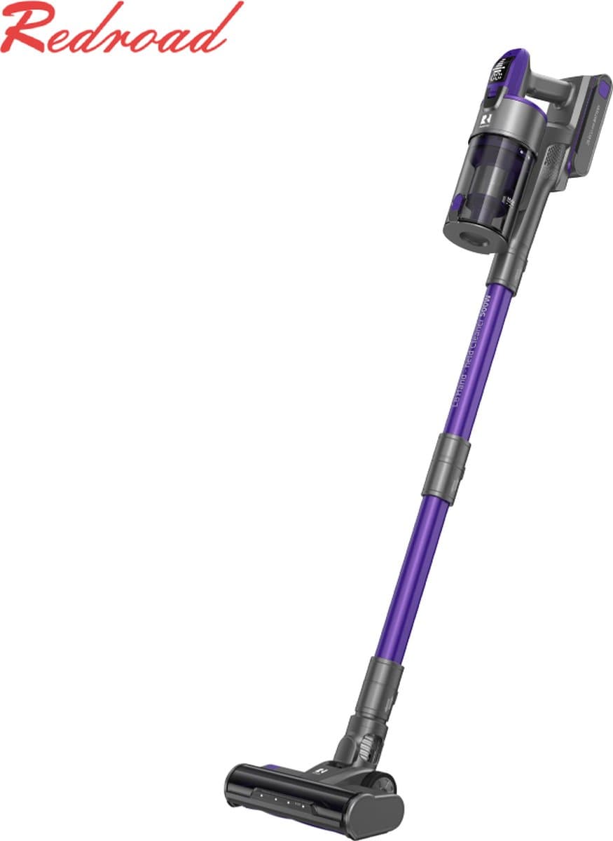 Redroad L8 - Draadloze stofzuiger - Vacuum cleaner -Geavanceerde 500W Krachtige Stofzuiger met Uitneembare Accu en 30kPa Zuigkracht – Slimme Stofherkenning, 1.6L Stofreservoir, LED Verlichting & Anti-Klit Technologie — afbeelding 1