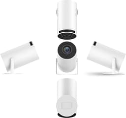 Draagbare Mini Projector 4K Full HD voor Thuisbioscoop – WiFi 6, Bluetooth 5.0, 180° Rotatie — thumbnail 5