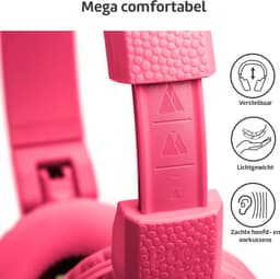 POGS - The Gecko 2 - Draadloze on-ear kinder koptelefoon - Bluetooth - Veilige volumebegrenzing - Duurzaam - Gratis app voor extra functies - rRoze — thumbnail 4