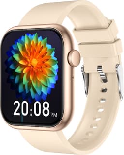 Voltic® Smartwatch Goud - Dames Sporthorloge - Android & iOS - Waterdicht Horloge - Sport & Gezondheidstracker - 47mm — thumbnail 1
