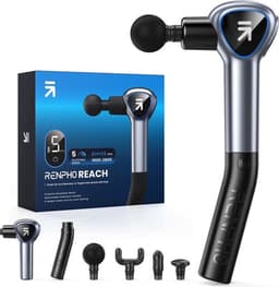 Massagepistool met Afneembare Handgreep, RENPHO Massage Gun met Uitbreidingshandvat, Muscle Massagepistole Deep Tissue met Aanraakbaar LED Scherm voor Thuistraining Full Body Muscle Massage Relax — thumbnail 2