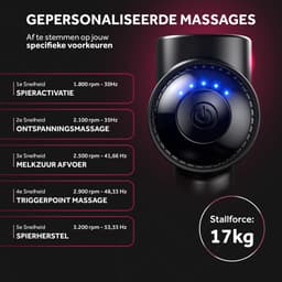 Northwall PRO - Massage Gun - Professioneel - Massage Apparaat - Massage Pistool Inclusief Koffer - 6 Opzetstukken incl. Infrarood Massagekop — thumbnail 5