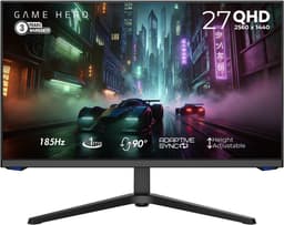 GAME HERO® 27 inch QHD IPS Gaming Monitor Draaibaar - 180hz - 1ms — thumbnail 1