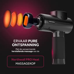 Northwall PRO - Massage Gun - Professioneel - Massage Apparaat - Massage Pistool Inclusief Koffer - 6 Opzetstukken incl. Infrarood Massagekop — thumbnail 2