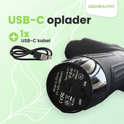 2BEHEALTHY Massage Gun Professioneel XG10 - Incl. 10 Opzetstukken - Massage Pistool - Massage Apparaat - Massagegun - Spier Massage - Spieren & Gewrichten — thumbnail 3