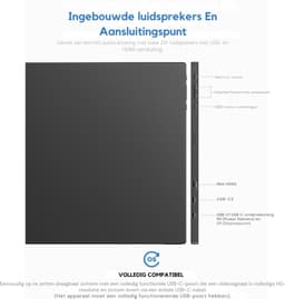 ARZOPA Draagbare Monitor voor Laptop – Portable Monitor 15,6 Inch – Draagbaar Scherm 1080FHD – HDMI/Type-C/USB-C – Extra Scherm Laptop – Laptop Scherm Uitbreider – Energiezuinig – ps5 Monitor - Tweede Scherm Laptop - met Krachtige Luidsprekers — thumbnail 2