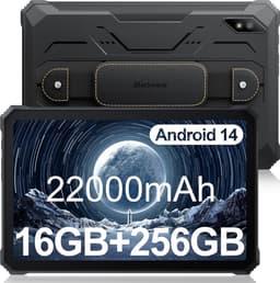 Blackview Active 8 Pro - Tablet - 16GB RAM - 256GB - Dual 4G SIM+WiFi - 10.36 inch - 22000mAh - Octa Core - Android 15 - 48MP+16MP - IP68 Waterdicht - Zwart — thumbnail 1