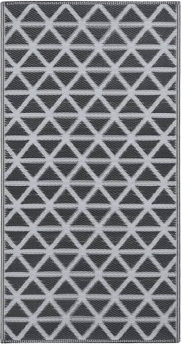 vidaXL - Buitenkleed - ARAKIL - 160x230 - cm - PP - zwart — afbeelding 1