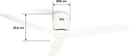 CREATE - Plafondventilator 40W silent Ø132 cm - Met Afstandsbediening - 6 Snelheden - Timer - Zomer/Winter functie - Wit - WIND CALM — thumbnail 5