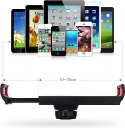 Universele Tablet / Smartphone houder /  Tafelmodel met flexibele armen- Zwart — thumbnail 4